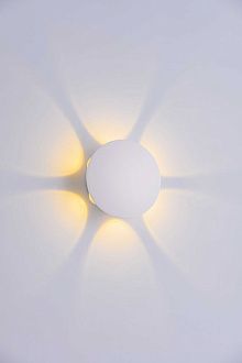 Светильник Ø120 x H50, мм, 6W 3000K, SWH (Глянцевый белый) Rilon PL-603-6 SWH