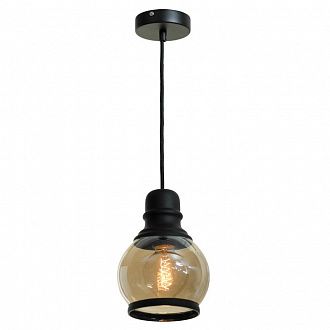 Подвесной светильник Lussole Loft LSP-9689 черный, прозрачный