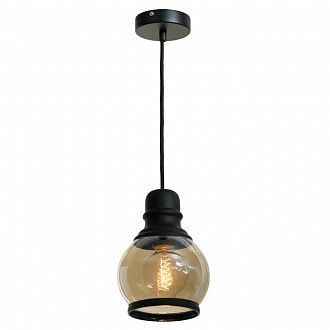 Подвесной светильник Lussole Loft LSP-9689 черный, прозрачный
