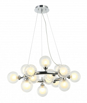 Люстра подвесная 63*63*40/150 см, 15*G9 LED  Хром Stilfort Shardin 2165/09/15P