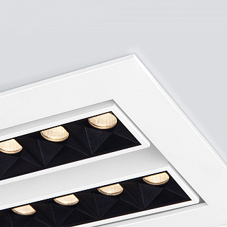 Встраиваемый точечный светодиодный светильник 9923 LED 20W 4200K белый/черный Elektrostandard
