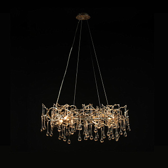 Люстра *80 см, 8*G9*W, Loft It 10068/800 SG Bijout, Золото с серебром