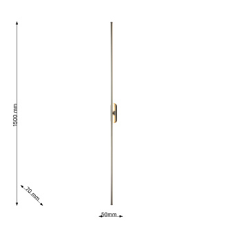 Бра Favourite Reed 3002-3W, D70*W50*H1500, каркас светильника в цвете никель