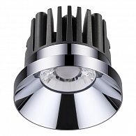 Встраиваемый светильник NOVOTECH METIS 357589, Ø8 см, LED, 10W, 3000К, хром 