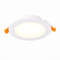 Встраиваемый светильник 12/10 см, 10W 3000K/4000K/6000K, IP20, 850 Lm ST LUCE ST212.508.10 Белый, вр 10,5 см