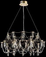 Подвесная люстра 80 см, 40W, 3000K, Wertmark Felicia WE336.40.303, золото