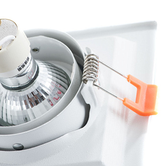 Точечный светильник 13/10.5 см, GU10, IP20 Arte Lamp A6661PL-1WH белый, вр 10,2*10,2 см
