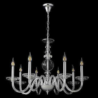 Светильник 80 см, Crystal Lux ARABESQUE SP8 CHROME, хром