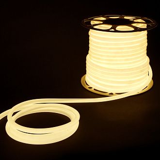 Светодиодный гибкий неон Гибкий неон 220V 9,6W 144Led 2835 IP67 круглый дневной белый, 50 м Elektrostandard