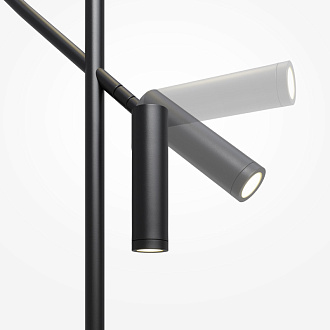 Торшер 16*16*171,5 см, 1*E27, 3000К, Maytoni Fly MOD230FL-01B черный