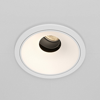 Встраиваемый светильник 8,3*7 см, LED*10W, 4000 К, Wise DL057-10W4K-W Maytoni Downlight, Белый, вр 7,8 см
