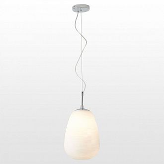 Подвесной светильник Lussole Loft Limestone LSP-8401, диаметр 24 см, хром