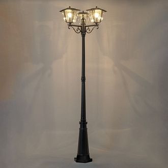 Уличный парковый светильник 215 см, Citilux FORTS CLU10P3, черный