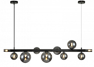 Подвесной светильник 1200*275*300/1480 мм, 10*G9 чёрный Indigo Canto V000241, 11026/10PL Black