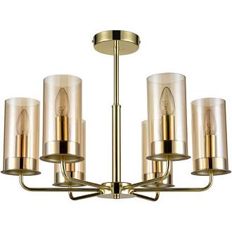 Потолочная люстра  56*42 см, 6*E14 золото Vele Luce Licia VL1924L06