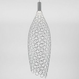 Подвесной cветильник 20*20*75-200 см, *LED*6W, 4000K, Eurosvet Ruche, 90352/1 хром, 4690389213540