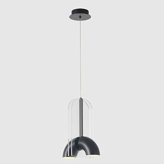 Светильник подвесной 19,5*13,5*25,5-228,6 см, *LED*12W, 4000K, Crystal Lux Element ELEMENT SP12W LED BLACK, Черный