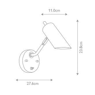 Бра Elstead Lighting, Арт. QUINTO1-GPN