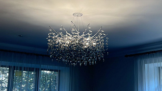 Люстра 80*80*150 см, 12 G9*40W, Odeon Light Delica, хром 4970/12