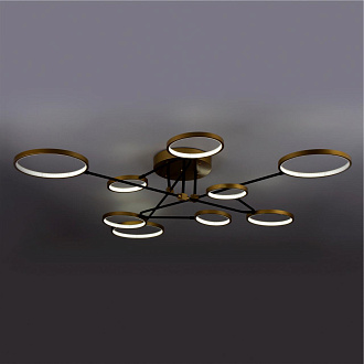 Светильник *126*20 см, LED 70W, 3000 / 6500К, Золото LED4U L200-9