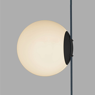 Трековый однофазный светильник 18 см, 10W, 3000K, Denkirs Belty Orb DK5553-BK, черный