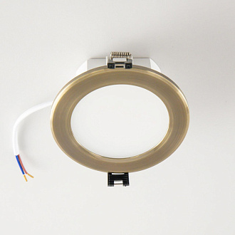Светильник встроенный 11*4,2 см, LED*7 W, 3000-5500-4000 К, Бронза Citilux Акви CLD008113V, вр 9 см