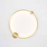 Настенный светильник 60 см, 26W, 3000-6000K, Crystal Lux REAL AP26W LED BRASS, латунь