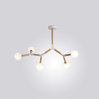 Люстра на штанге FORMULA 5 lamps 88*53*53 см, 5*G9*40W, ImperiumLoft FORMULA01, Белый, Дерево