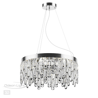 Подвесной светильник Диаметр 51 см Odeon Light Dakisa 4985/6 Хром