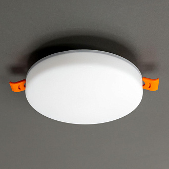Встраиваемый светильник 12 см, 15W, 4000K Citilux Вега CLD5315N белый, вр 5,5-9,5 см