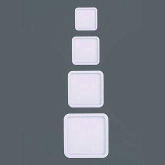 Светильник встраиваемый 22*22*2,5-2,5 см, вр 21 см, *LED*24W, 3000K, Mantra Saona MANC0197, матовый белый