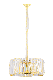 Люстра Ø530 x H240(1300), мм, 12*40W (480W), GOLDEN (Золото) NewRgy KJ059/550 GOLDEN