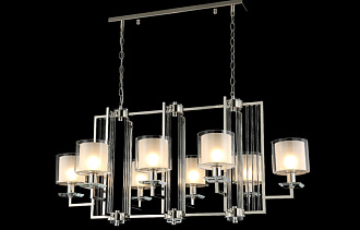 Люстра 108 см Crystal Lux NICOLAS SP8 L1000 GOLD/WHITE золото/прозрачный