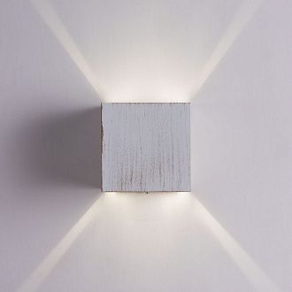 Бра 10*10*10 см, 6W, 3000K, Arte Lamp Rullo A1414AL-1WG белое золото