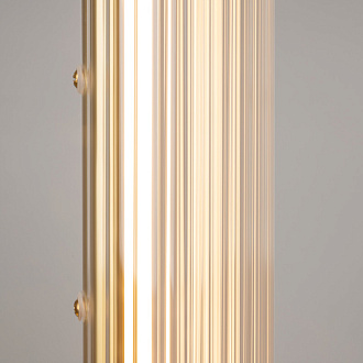 Настольная лампа 15*15*50 см, LED, 3000К, Maytoni Loom MOD258TL-L8BS3K латунный
