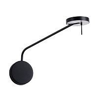 Бра 39 см, 9W, 3000K, Divinare MALCONE 2623/06 AP-9, черный