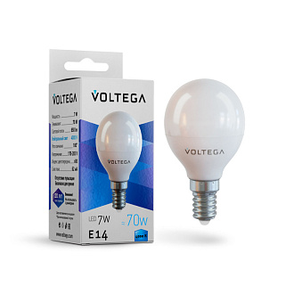 7055 Лампа светодиодная  Voltega Simple 7W 650Lm 4000K E14