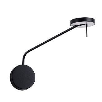Бра 39 см, 9W, 3000K, Divinare MALCONE 2623/06 AP-9, черный