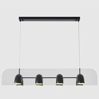 Светильник подвесной 94*25,2*16-220 см, *LED*48W, 4000K, Crystal Lux Element ELEMENT SP48W LED BLACK, Черный