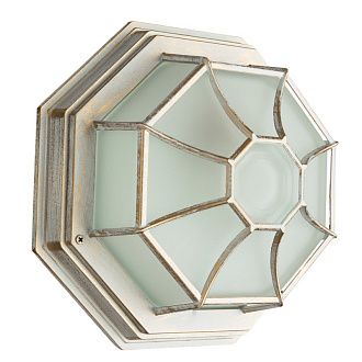 Уличный светильник A3121PF-1WG Arte Lamp, бело-золотой