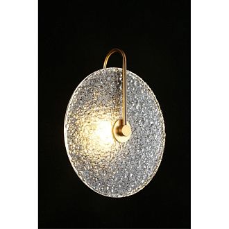 Бра 12*28*33 см, 1*LED, 5W, 3000K, Aployt Luca APL.329.01.05, латунный
