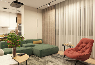 Светильник на шине 41 см, 18W, 3000-6000К Denkirs DK8004-BK черный