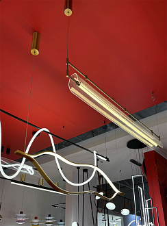 Светильник 120 см, 25W, 3000K, Kink Light 08021-120P,20, бронза