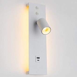 Светильник с выключателем 8*30 см, 14W, 3000K Белый Citilux Декарт CL704460 LED USB