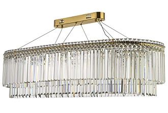 Люстра подвесная ** см, Led лента*LED*150W, 3000/6000K, Arti Lampadari Ovindoli Nickel Ovindoli L 1.5.120x40.101 G, Золото