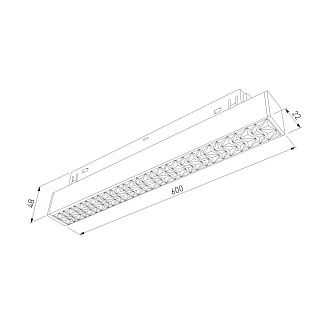 Slim Magnetic Трековый светильник 20W 4000K черный 85531/01 Elektrostandard  4690389217432, a071085