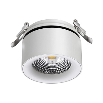LED светильник 10 см, 25W, 4000K, Novotech Groda 358784, белый, вр 9 см