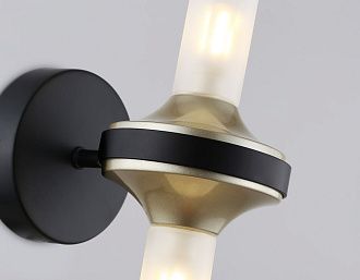 Бра 15*10*32- см, 2*G9*30W, K, Ambrella Light High Light LH55355, черный, золото