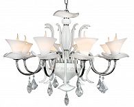 Люстра Omnilux OML-77403-08 диаметр 80см	хром/белый/прозрачный