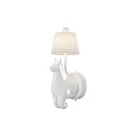 Бра 15,5*13-34 см, LED*8W, 3000K, Maytoni Senor Alpaca MOD377WL-L6W3K, Белый